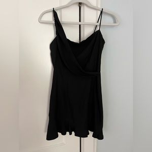 NBD Black Sash Mini Dress